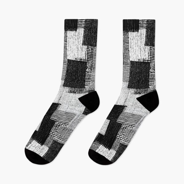 Item preview, Abstract black and white patchwork of various graphic textures designed and sold by Piotrek0001.