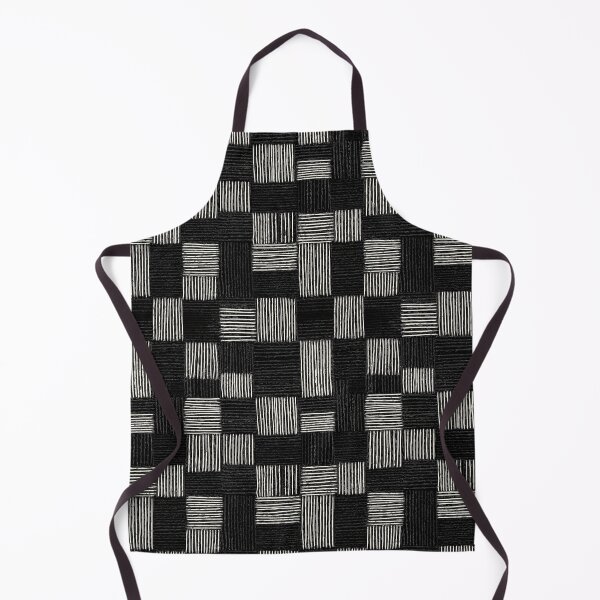 Item preview, Monochrome woven checkerboard pattern of hand-drawn lines designed and sold by Piotrek0001.