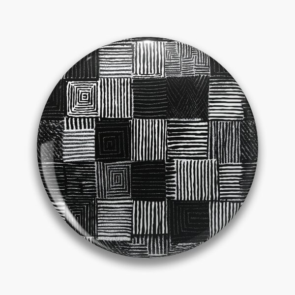 Item preview, Abstract patchwork pattern of squares and hypnotic lines designed and sold by Piotrek0001.