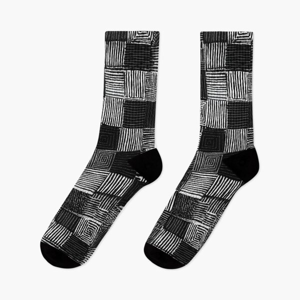 Item preview, Abstract patchwork pattern of squares and hypnotic lines designed and sold by Piotrek0001.