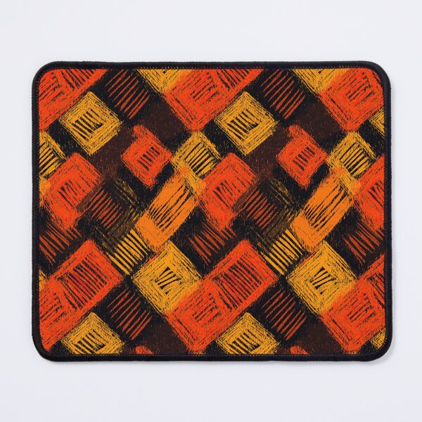Item preview,  Energetic abstract pattern with orange sketched square shapes designed and sold by Piotrek0001.