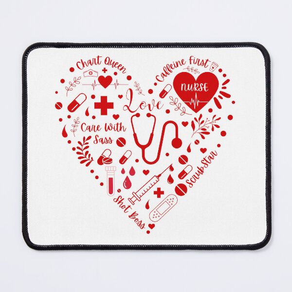 Item preview, Heart of a Nurse – Funny Nursing Love & Care Design designed and sold by Fig Tree Lane - Art &Tees.