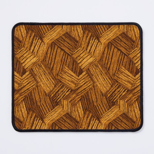 Item preview, Warm wooden pattern resembling a woven herringbone parquet designed and sold by Piotrek0001.