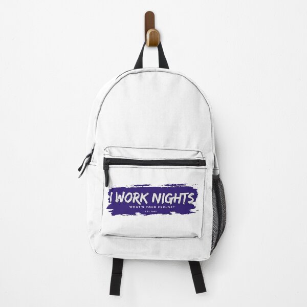 Item preview, I Work Nights - What's your excuse? designed and sold by Messy Artist Designs.