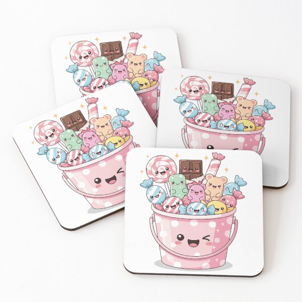 Item preview, Cute Kawaii Bucket of Candy designed and sold by istoriadesign.