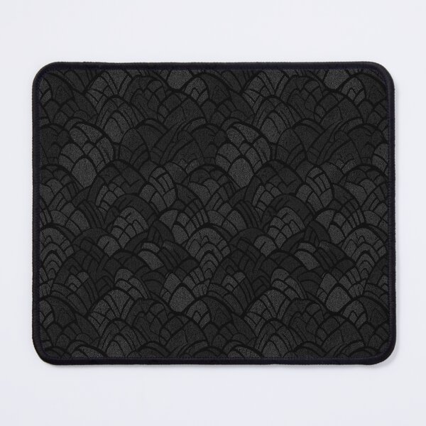 Item preview, Dark minimalist pattern of black scales in texture designed and sold by Piotrek0001.