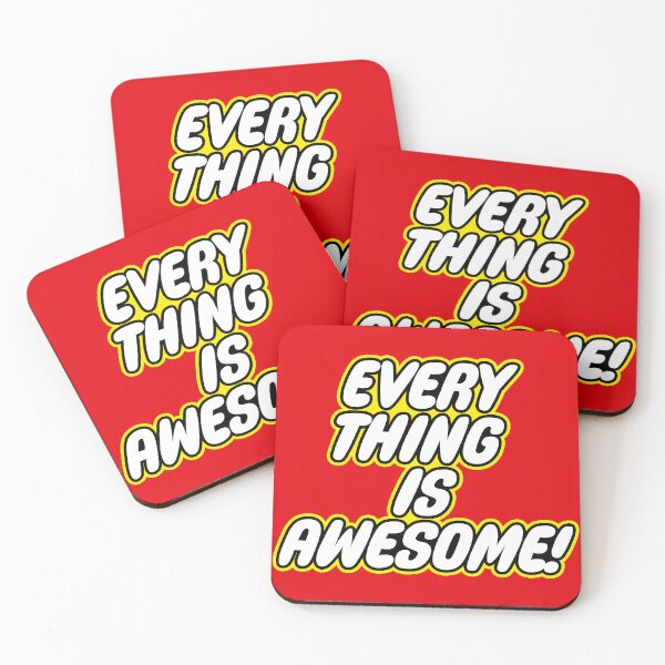 Item preview, Everything Is Awesome Block Style Design designed and sold by PhoxDesigns.