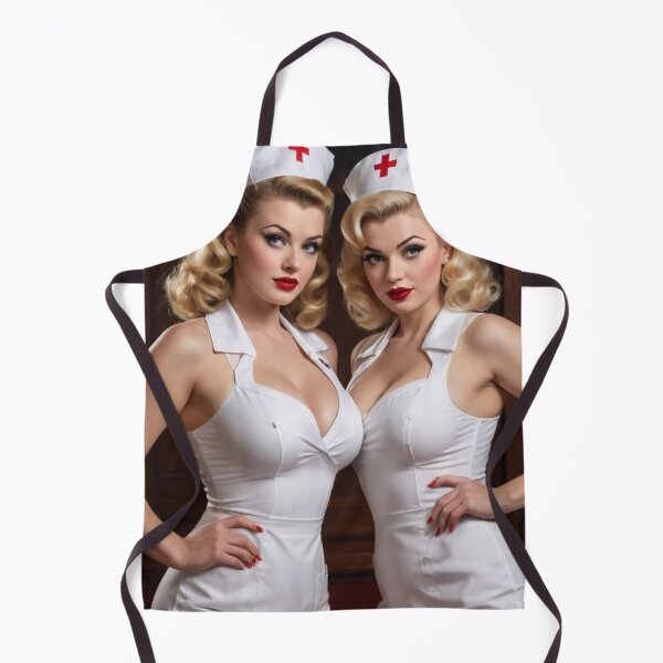 Item preview, Blonde Nurse 1940s Pin Up Girls – Vintage Retro Poster Artwork designed and sold by MissSaylor.