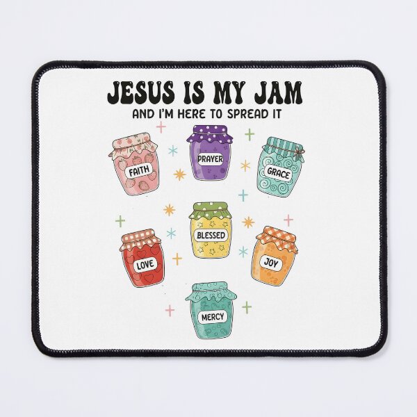 Item preview, Jesus Is My Jam And I'm Here To Spread It Christian Faith Inspirational Bible Verse designed and sold by DesignsByAnett.