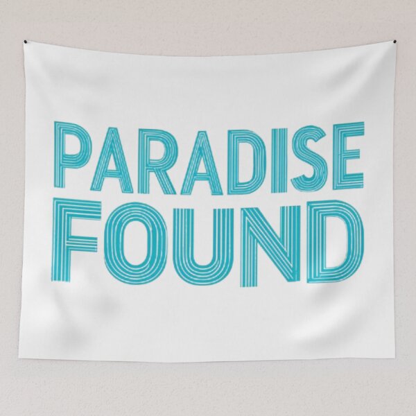 Item preview, Paradise Found Summer Quote designed and sold by AlexLineArt.