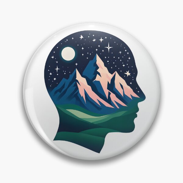 Item preview, SURREAL PROFILE, SILHOUETTE WITH LANDSCAPE designed and sold by WendyMaree.