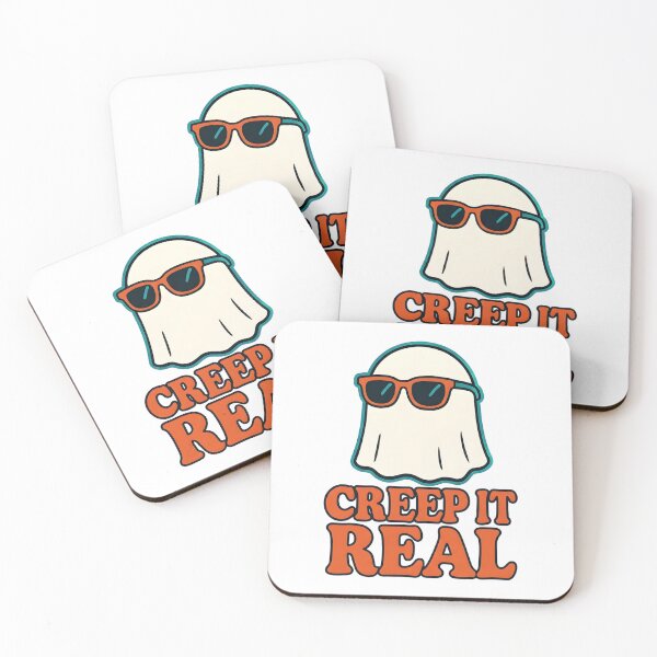 Item preview, Creep It Real – Funny Retro Halloween Ghost Sticker designed and sold by RSK Originals.