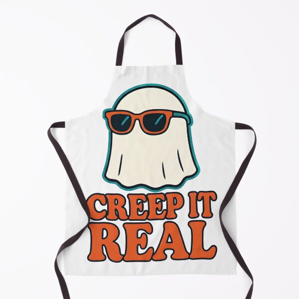 Item preview, Creep It Real – Funny Retro Halloween Ghost Sticker designed and sold by RSK Originals.