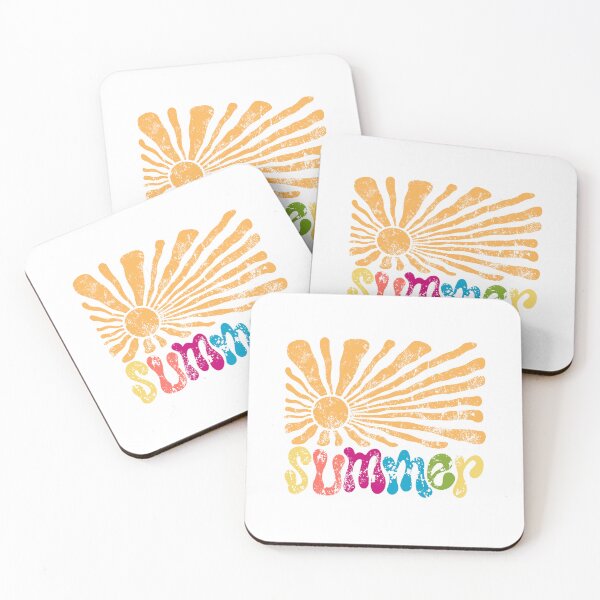 Item preview, Retro Summer Sunburst Distressed Vintage Sticker designed and sold by Fig Tree Lane - Art &Tees.