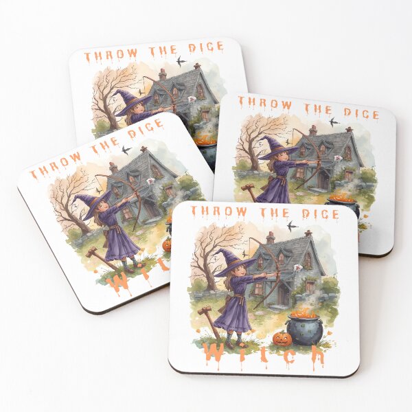 Item preview, Throw the Dice Witches – Funny Halloween Party Bunco Game for Women designed and sold by Lunaria Arts.