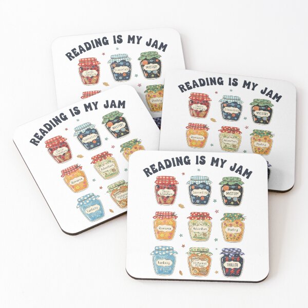 Item preview, Reading Is My Jam Book Lover Bookish Librarian School Book Types designed and sold by DesignsByAnett.
