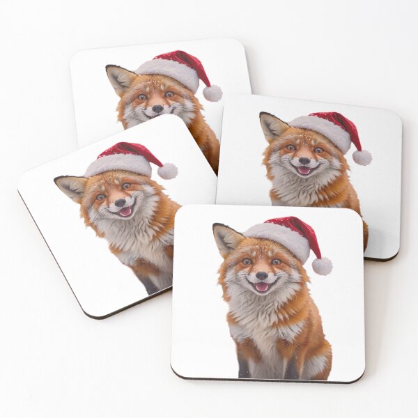 Item preview, Fox christmas xmas holiday merry gift love hat designed and sold by CheeseBlueprint.