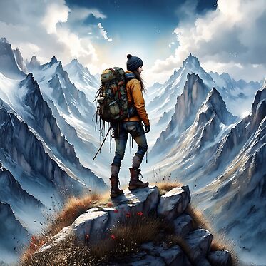 Standing on the mountaintop