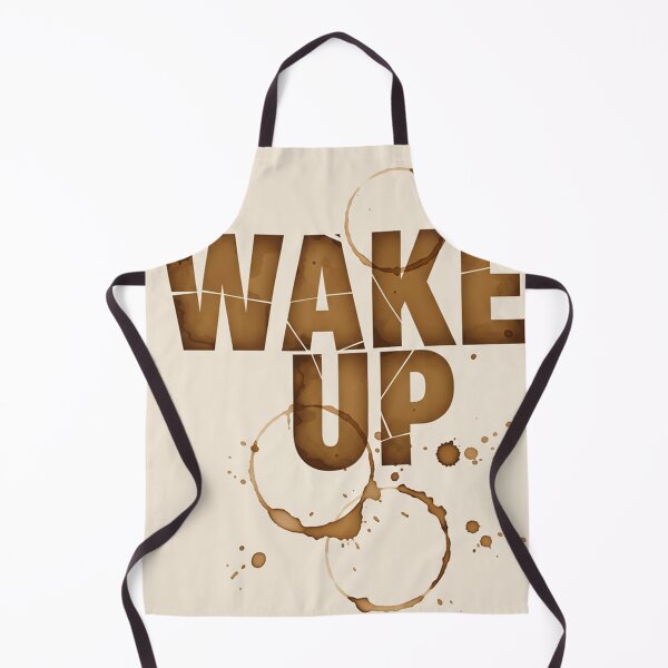 Item preview, Wake Up – Coffee Stain Typography Art designed and sold by Neuroscribble.
