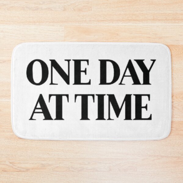 Item preview, One Day At A Time Minimalist Quote designed and sold by AlexLineArt.