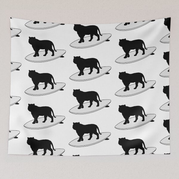Item preview, Surfing Tiger designed and sold by Animals-by-JB.