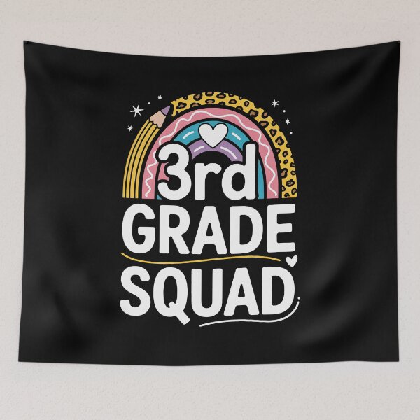 Item preview, Third Grade Squad 3rd Grade Team Retro First Day of School designed and sold by BakeryDozen.