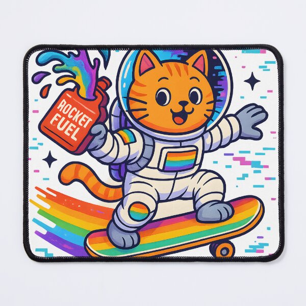 Item preview, Pride Skate Cat in Space designed and sold by FreddyE.