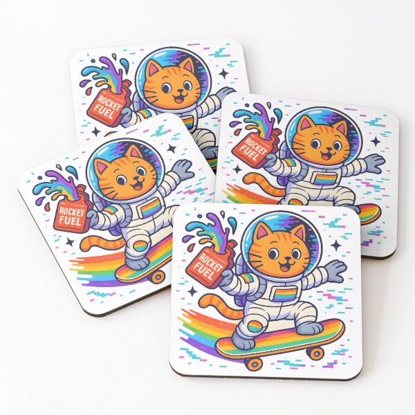 Item preview, Pride Skate Cat in Space designed and sold by FreddyE.