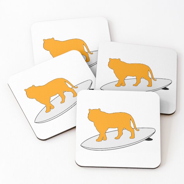 Item preview, Surfing Tiger designed and sold by Animals-by-JB.