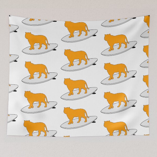 Item preview, Surfing Tiger designed and sold by Animals-by-JB.