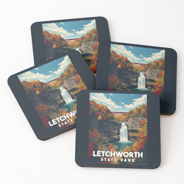 Item preview, A Vintage Illustration of Letchworth State Park designed and sold by GoodOldVintage.