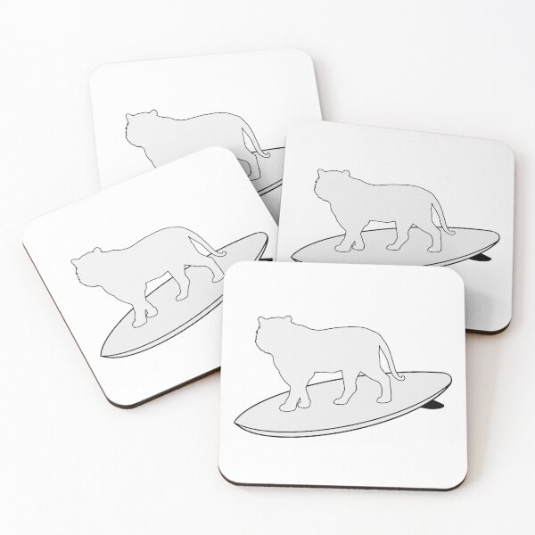Item preview, Surfing Tiger designed and sold by Animals-by-JB.