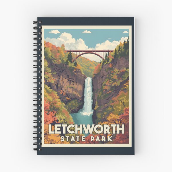 Item preview, A Vintage Illustration of Letchworth State Park designed and sold by GoodOldVintage.