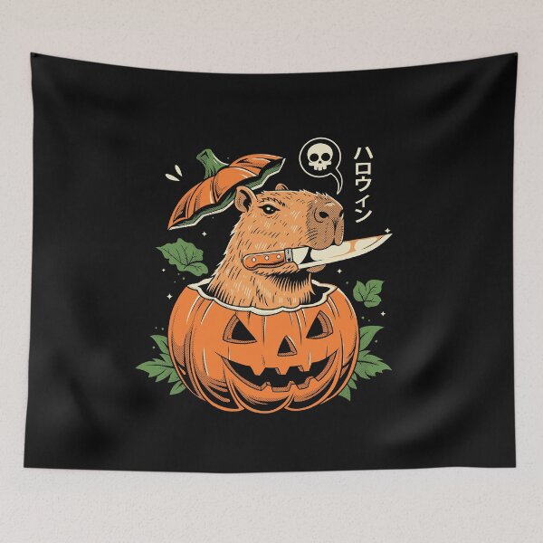 Item preview, Pumpkin Capybara Slayer designed and sold by Eoli Studio.
