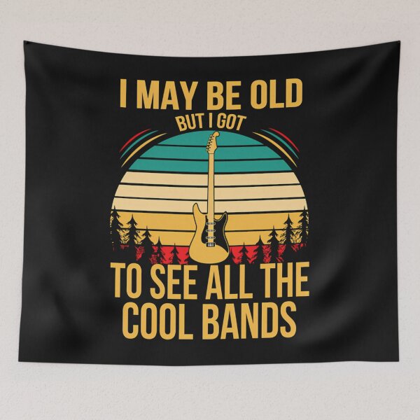 Item preview, Old School Tunes Guitar Homage To Cool Bands 1065 designed and sold by SharelleBra.