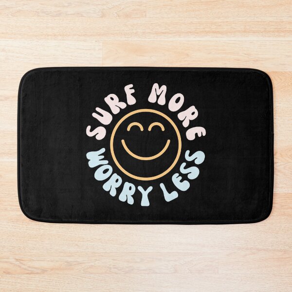 Item preview, Surf More Worry Less Motivational Surfing Funny Surfer designed and sold by StrideSuccess.
