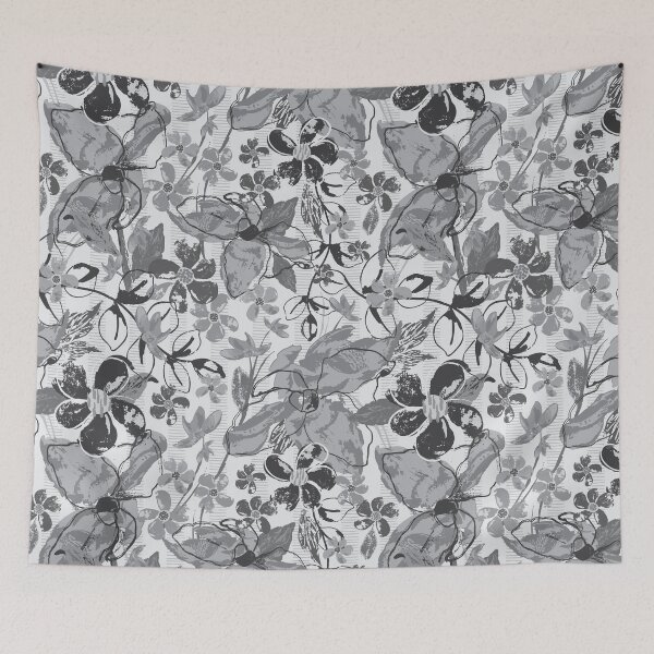 Item preview, Jewel Toned Boho - Gypsy Garden - Dark to Light Grays designed and sold by Lynne Adams.