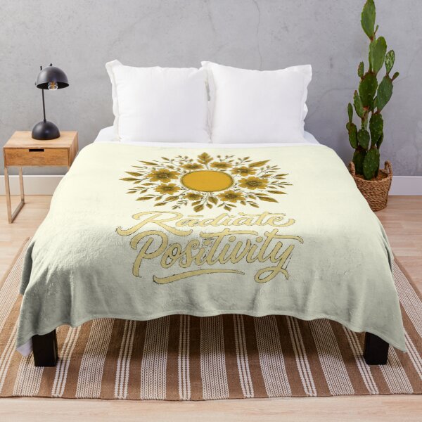 Item preview, Radiate Positivity T-Shirt | Sunshine Floral Motivational Tee | Aesthetic Inspirational Quote Design designed and sold by KDesignCrafts.