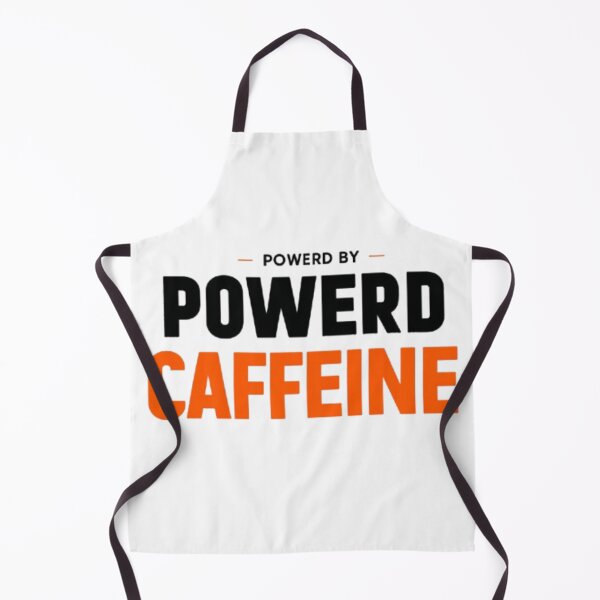 Item preview, Powered by Caffeine Coffee Lover Quote designed and sold by AlexLineArt.