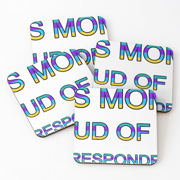 Item preview, This Mom Is Proud Of Her First Responder Son Uplifting designed and sold by TheIconSmith.