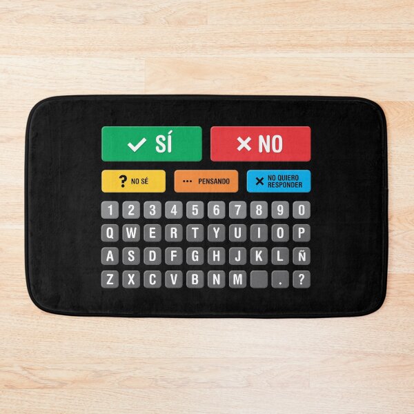 Item preview, Spanish Autism AAC Speller Alternative Communication Alphabet Numbers Keyboard - Chart 05 - Yes No Don’t Know Thinking Don’t Want to Answer - Non Verbal, Apraxia, Dyspraxia, Neurodiversity Awareness designed and sold by Autism in Focus.