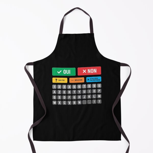 Item preview, French Autism AAC Speller Alternative Communication Alphabet Numbers Keyboard - Chart 05 - Yes No Don’t Know Thinking Don’t Want to Answer - Non Verbal, Apraxia, Dyspraxia, Neurodiversity Awareness designed and sold by Autism in Focus.