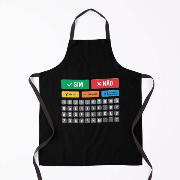 Item preview, Portuguese Brazil Autism AAC Speller Alternative Communication Alphabet Numbers Keyboard Chart 05 - Yes No Don’t Know Thinking Don’t Want to Answer - Non Verbal, Apraxia, Dyspraxia, Neurodiversity designed and sold by Autism in Focus.