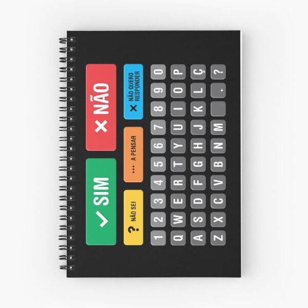 Item preview, Portuguese Portugal Autism AAC Speller Alternative Communication Alphabet Numbers Keyboard Chart 05 - Yes No Don’t Know Thinking Don’t Want to Answer - Non Verbal, Apraxia, Dyspraxia, Neurodiversity designed and sold by Autism in Focus.
