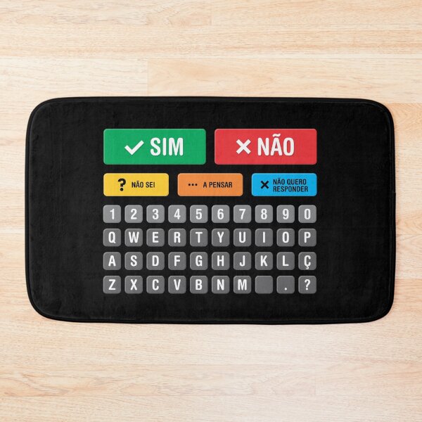 Item preview, Portuguese Portugal Autism AAC Speller Alternative Communication Alphabet Numbers Keyboard Chart 05 - Yes No Don’t Know Thinking Don’t Want to Answer - Non Verbal, Apraxia, Dyspraxia, Neurodiversity designed and sold by Autism in Focus.