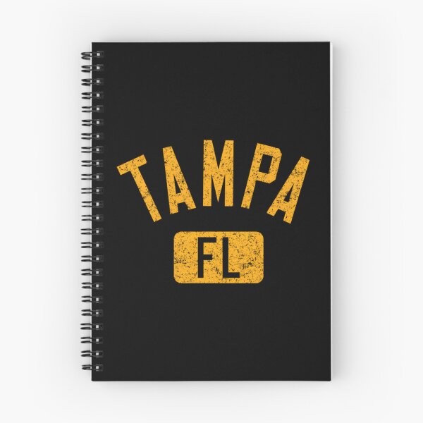 Item preview, Tampa Fl Arched Text Distressed Amber Print designed and sold by hzibfldecjq42.