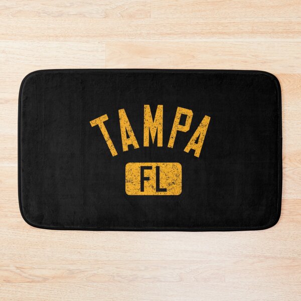 Item preview, Tampa Fl Arched Text Distressed Amber Print designed and sold by hzibfldecjq42.