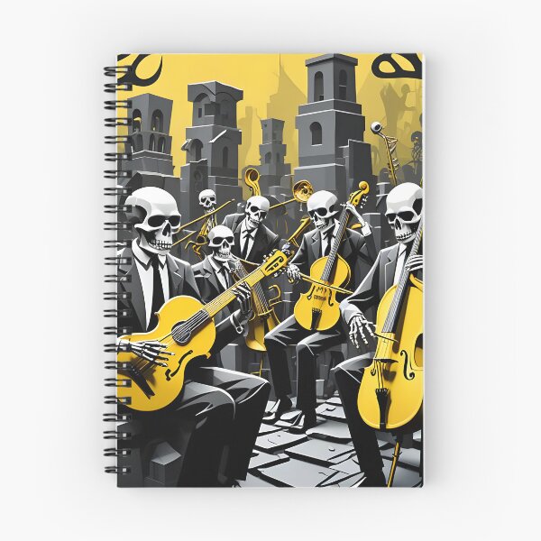 Item preview, Skeletal Jazz Band Sticker designed and sold by artmanikin.