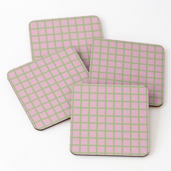 Item preview, Pink And Green Grid Pattern designed and sold by sasyall.