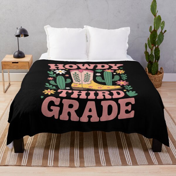 Item preview, Vintage Howdy Back to School Third Grade Western Cowboy designed and sold by BakeryDozen.